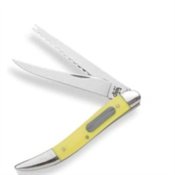 Case Knives 120 Fishing Pocket Knife with Yellow Handle