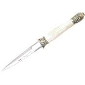 Linder Knives 410313 Linder Fixed Blade Boot Dagger with Stag Handle
