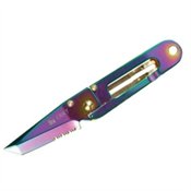 Columbia River Knife & Tool 5510S Spectra KISS Flamelock Knife with Part Serrated Tanto Blade