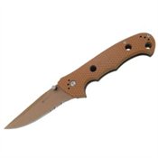 Columbia River Knife & Tool 7914D Hammond Desert Cruiser Linerlock Knife with Part Serrated Blade