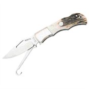 Beretta Knives 636 Lockback Bird Knife with Stag Handles