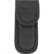 XYZ Brands SH279 Black Nylon Form Fitted Belt Sheath Fits up to 4" Closed Folder