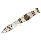 Marble Knives 8002 Special Edition Sport Fixed Blade Knife with Genuine Stag Handles
