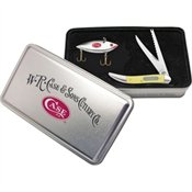 Case Knives 6024 Yellow Handle Fishing Knife Gift Set