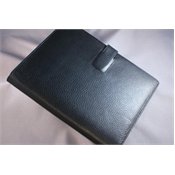 M-edge Genuine Leather Executive Jacket for Amazon Kindle First Generation (Pebbled Black)