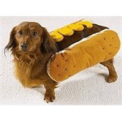 Dog Costume - Hot Diggity Dog Halloween Costume (Hot Dog w/Mustard) - Medium