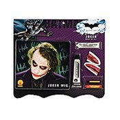 Batman Dark Knight Deluxe Joker Makeup Kit with Wig Costume Adult (One-Size)