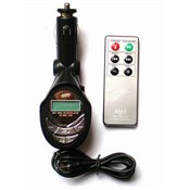 In Car 4-in-1 Mp3 Wireless Modulator/fm Transmitter for Sd Card, USB Pen (Flash) Drive and Mp3 Players (Like Ipod). Black with Remote Control.