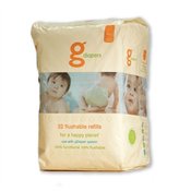 gDiapers Flushable Refills, Medium/Large, 32-Count Bags (Pack of 4)