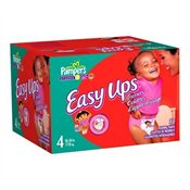 Pampers Easy Ups Trainers for Girls, Size 4, 88-Count