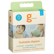 gDiapers Little gPants 2-Pack Orange & Vanilla, Small