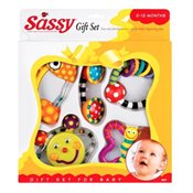 Sassy Baby's First Rattle and Teether 5 Piece Gift Set