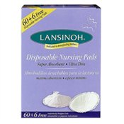 Lansinoh 20265 Disposable Nursing Pads, 60-pack