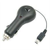 Retractable Cell Phone Car Charger for BlackBerry 7100, 7130c / 7130e / 7130g, 7250, 7290, 7510, 7520, 8700, 7100i, 8703e, 8300 Curve, 8310 Curve, 832