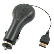 Retractable Cell Phone Car Charger for Samsung SCH-R200, SCH-R400, SCH-R410, SCH-R500 Hue, U470 Juke, SCH-U700 Gleam, SCH-U900 Flipshot, SGH-A117, SGH