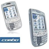 Palm Treo 680, 750 PDA Accessory Bundle Kit - Transparent Clear Silicon / Silicone Skin Cover Case + Ultra-Slim ClearTouch Crystal Scratch Resistant S