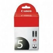 Canon PGI-5 BK 2-Pack Pigment Black Ink Tanks 0628B009