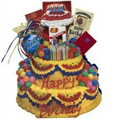 Happy Birthday Cake Gift Tote - Gourmet Food Gift Basket