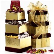 All Sweets and Treats Gift Tower - Gourmet Food Gift Basket