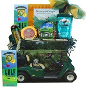 Gone Golfing! Golf Cart Gift Bag Tote -A Great Gourmet Food Gift Basket for Father's Day