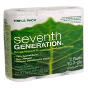 Seventh Generation Paper Towels, White, 2-Ply Sheets, 3-Count Packages (Pack of 10) [Amazon Frustration-Free Packaging]