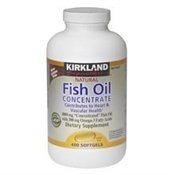 Kirkland Signature Natural Fish Oil Concentrate with Omega-3 Fatty Acids - 400 Softgels