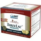 ThreeLac 3lac 1 Box (60 Packets per Box) Candida Probiotic Defense by Global Health Trax