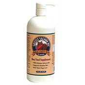 Grizzly Salmon Oil All-Natural Dog Food Supplement in Pump-Bottle Dispenser, 32 Ounces