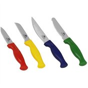 Chicago Cutlery Accessories 4-Piece Paring/Utility Knife Set with Colored Handles