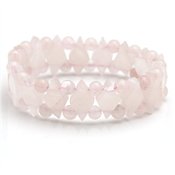 Cute Stretchy Rose Quartz Bracelet