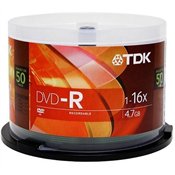 TDK 16X DVD-R 50 Pack Spindle