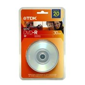 TDK Electronics DVD-R14RGACB20 8CM Mini DVD-R 20 Pack