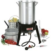 Bayou Classic 3016 30-Quart Outdoor Turkey Fryer with Basket and Fry Pot