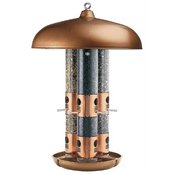 Topflight 7103-2 Copper Triple Tube Bird Feeder
