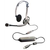 Plantronics DSP-400 Digitally-Enhanced USB Foldable Stereo Headset and Software
