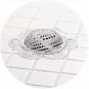 Stop-A-Clog Drain Protector (Clear) (5" Diameter)