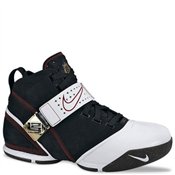 Nike Zoom Lebron V Mens Basketball Shoes Black White Size(US): 8