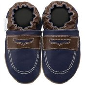 Robeez Penny Loafer II Navy Soft Sole Baby Shoes 18-24 months * 08 Newest Collection -- We Have Large Selections! *