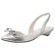 Report Women's Keaton Slingback Flat,Silver,8 M