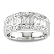 18k White Gold & 1.0ct TDW Diamond Ring