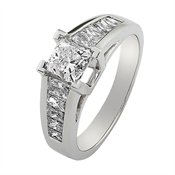 Platinum Princess Diamond Bridal Ring