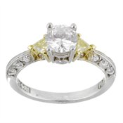 Tacori Platinum 18k Gold Diamond Engagement Ring