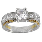 Tacori Platinum 1ct TDW Diamond Engagement Ring