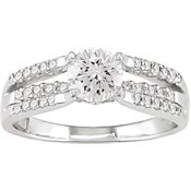 14k White Gold 1ct TDW Diamond Engagement Ring