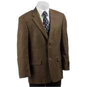 Tasso Elba Men's Brown Wool/ Cashmere Sportcoat